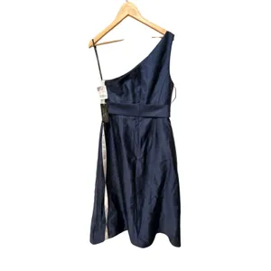 Alfred Sung Style D815 Draped‎ One-Shoulder Satin Maxi Dress Size 14 thumbnail 9