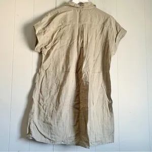 Banana Republic Utility Shirtdress Olive Green S thumbnail 4