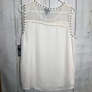 a.n.a Womens White Sleeveless Top thumbnail 3