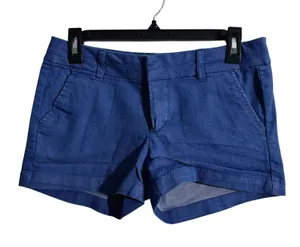 HARPER Blue Chambray‎ Button Fly Shorts Size 27 thumbnail 1