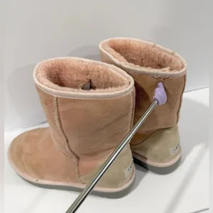 UGG Australia Classic Short Boot Pink Shearling Suede Women’s 8 thumbnail 6