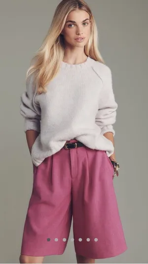 Anthropologie Maeve Skirty Culotte Shorts thumbnail 1