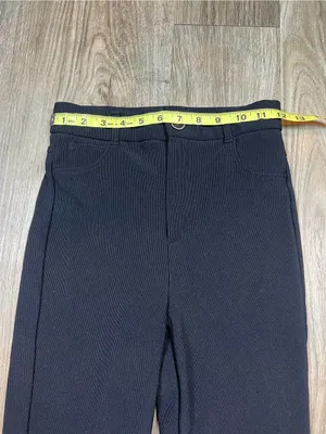 Zara Black Boot-Cut Flare Pants thumbnail 3