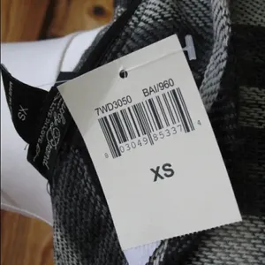 NWT Lucky Brand Black Gray Wrap Jacket Cardigan thumbnail 8