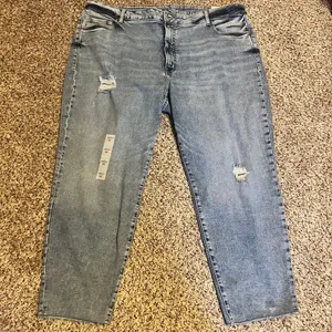 Old Navy O.G. Straight Distressed Light Wash Denim‎ Jeans Size 24 thumbnail 1
