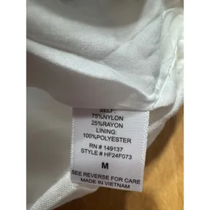 HYFVE Off White Button Up Square Neck Cropped Vest Top Women Size M‎ thumbnail 3