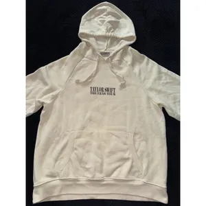 Taylor Swift The Eras Tour Cream Official Merch Oversized Hoodie Sweatshirt Sz M thumbnail 2