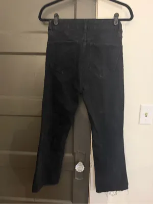 Zara Cropped Flare Jeans thumbnail 3