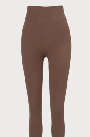 BERLOOK Brown High Waisted Leggings 25” 14 Size M thumbnail 6