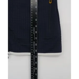 Nike Golf Navy Blue Waffle Knit Full Zip Vest Womens Small White Trim‎ thumbnail 12