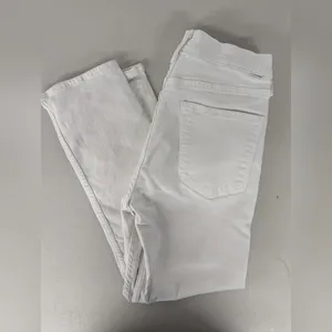 RTR sz 30 (10) MOTHER Fairest Of Them All The Looker Crop Jeans solid white Jean thumbnail 9