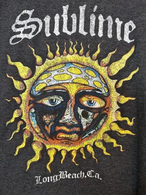 Sublime Gray Long Beach CA Graphic T-Shirt Size 2XL Band Tee Ska Rock Music Top thumbnail 4
