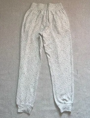 Liverpool White Gray Cheetah Animal Print Jogger Sweatpants Sz Xs thumbnail 2