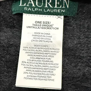 Lauren Ralph Lauren Removable Faux-Fur Collar Poncho thumbnail 8