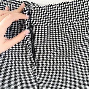A.L.C.‎ James Pants Houndstooth Cotton Blend Black Cream Size 18 NWT thumbnail 7
