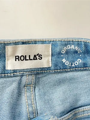 Rolla’s high rise wide leg sailor jeans organic cotton light wash 26 NWOT thumbnail 9