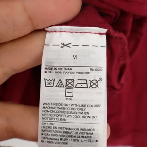 Old Navy T Shirt Women Medium Maroon Ruffled Hem Round Neck Long Sleeve Pullover thumbnail 4