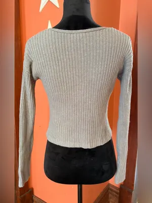 5/$25‼️ Wild fable Ribbed V-Neck Women's longsleeve top thumbnail 3