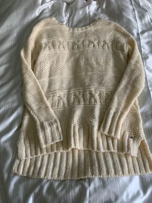 American Eagle Oversized Cream Sweater thumbnail 1