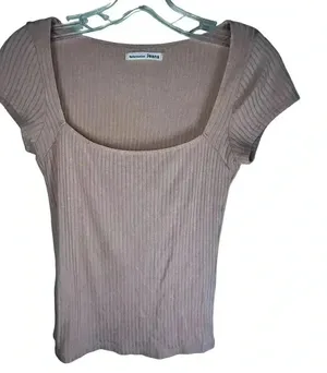Reformation Jeans Women’s Pink Lightweight Casual Ribbed Tee Small‎ thumbnail 1