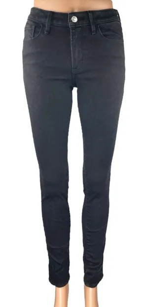 Abercrombie & Fitch Womens Black High Rise Super Skinny Denim Jeans Pants Size 4 thumbnail 1