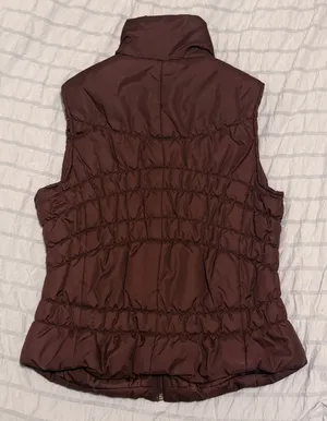THRE3 Clothing Co. Chocolate Brown Quilted Puffer Vest Size L thumbnail 5