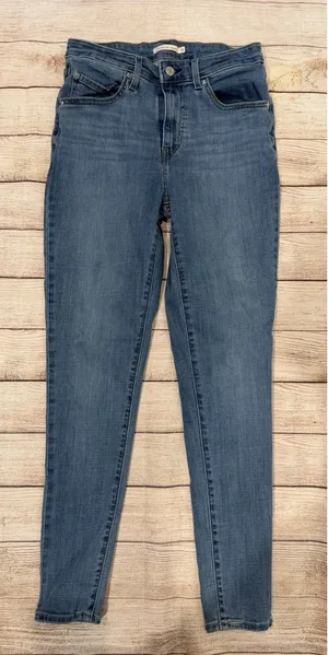 Levi’s 721 Jeans Womens Adult Size 30 Blue Denim Skinny High Rise Stretch thumbnail 1