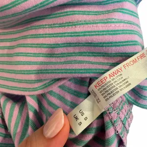 Free People Intimately Striped Henley Lounge Set Pink Green Size S thumbnail 6