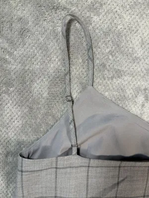 Banana Republic Women’s S Gray Windowpane Plaid Wool Blend Cami Tank Top Busines thumbnail 11