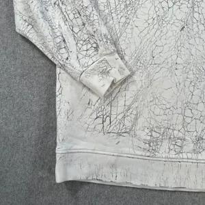 Lululemon Perfectly Oversized Crew Sweatshirt Women's 8 White/Gray Pattern thumbnail 2