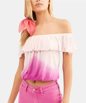 Free People Cora Lee Ombre Ruffled Tank Top thumbnail 1