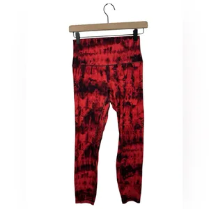 Lululemon Align Pant II 25 Game Day Red Black Multi Leggings Size 6 thumbnail 3