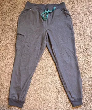 FIGS Zamora High-Rise Jogger Scrub Pant in Graphite Size XL/T thumbnail 1