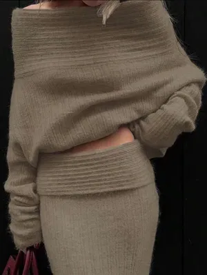 Sweater Set Brown Size M thumbnail 4