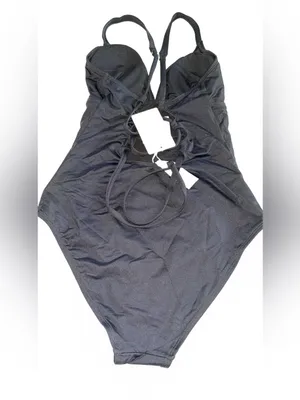Cupshe Black Lace-Up One-Piece Swimsuit thumbnail 6