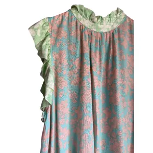 Karlie Floral Ruffle Sleeve Blouse Size Large thumbnail 2