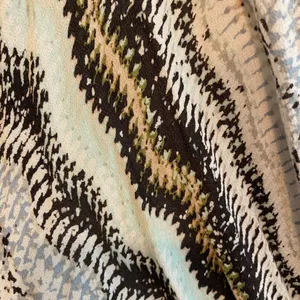 Anthropologie Ella Moss Sleeveless aqua brown chevron Maxi Dress Resortwear thumbnail 12