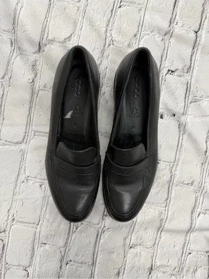 ECCO Felicia Penny Loafer Women's Size EU 41 Black Leather Slip On Shoes thumbnail 8