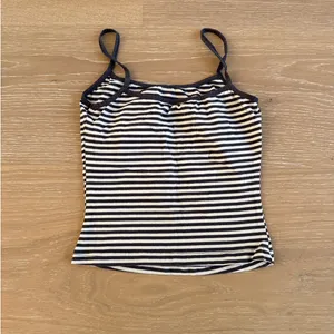 White Fox Cami Top Striped Just Let It Go Size XXs Brown Cream thumbnail 3
