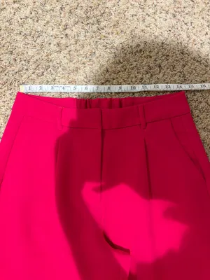 Old Navy Extra High-Rise Taylor Wide Leg Trouser Pants Hot Pink Barbie Medium thumbnail 9