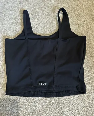 Black corset workout top thumbnail 2