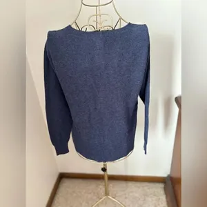 American Eagle Outfitters Crewneck Sweater Navy Size Small 55% Cotton thumbnail 10