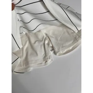 Rae Mode Matching Set Womens S Striped Half Zip Pullover Skort Shorts White thumbnail 15