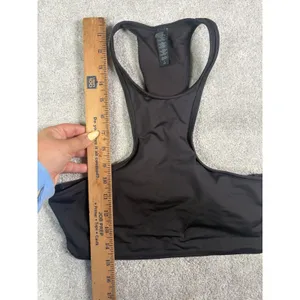 Skims Onyx High Neck Racer Back Swim Top large nwot thumbnail 7