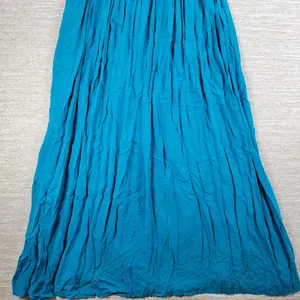 Anthropologie x Mermaid Macrame Maxi Dress M Blue Rayon Flowy Coastal Vacation thumbnail 16