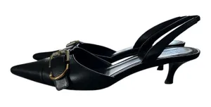 Givenchy Voyou Leather Slingback Pump Size 40 USA 10 thumbnail 1