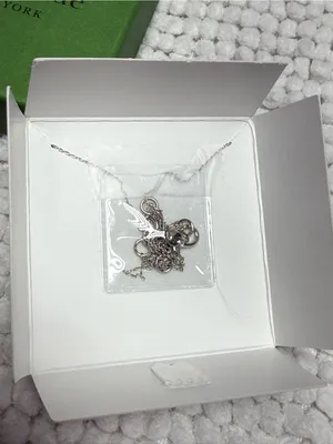 Kate Spade Dazzle Light Sapphire CZ Pendant Necklace Silver Tone NIB thumbnail 3