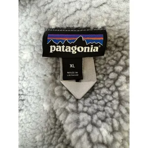 Patagonia Shelled Retro-X Pullover Hooded Salt Grey Gray Heather Women's Size XL thumbnail 11