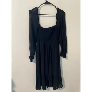 Wilfred Tempest Smocked Dress Black Size Small thumbnail 6