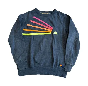 Aviator Nation Daydream Crewneck Women’s Sz XS Navy Blue Neon Embroidered thumbnail 1